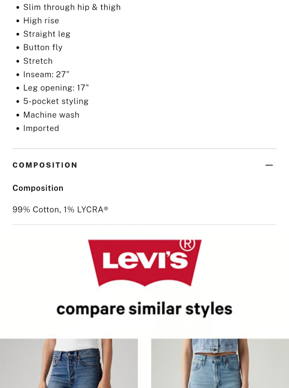 Levi's Ribcage Straight Ankle 🖤 - Picture 11 of 11